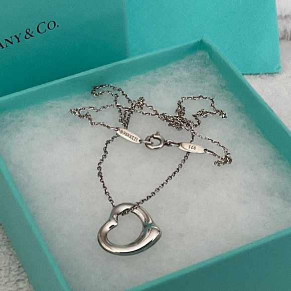 Tiffany & Co. Silver Heart Necklace - Picture 1 of 6
